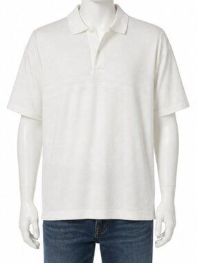 Nautica White Polo Shirt Mens Large Cotton Classic Fit